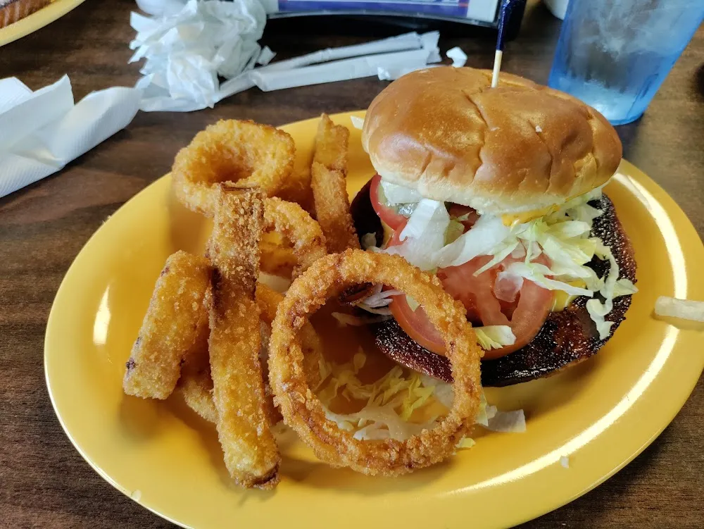 Fried Bologna and Onion Rings