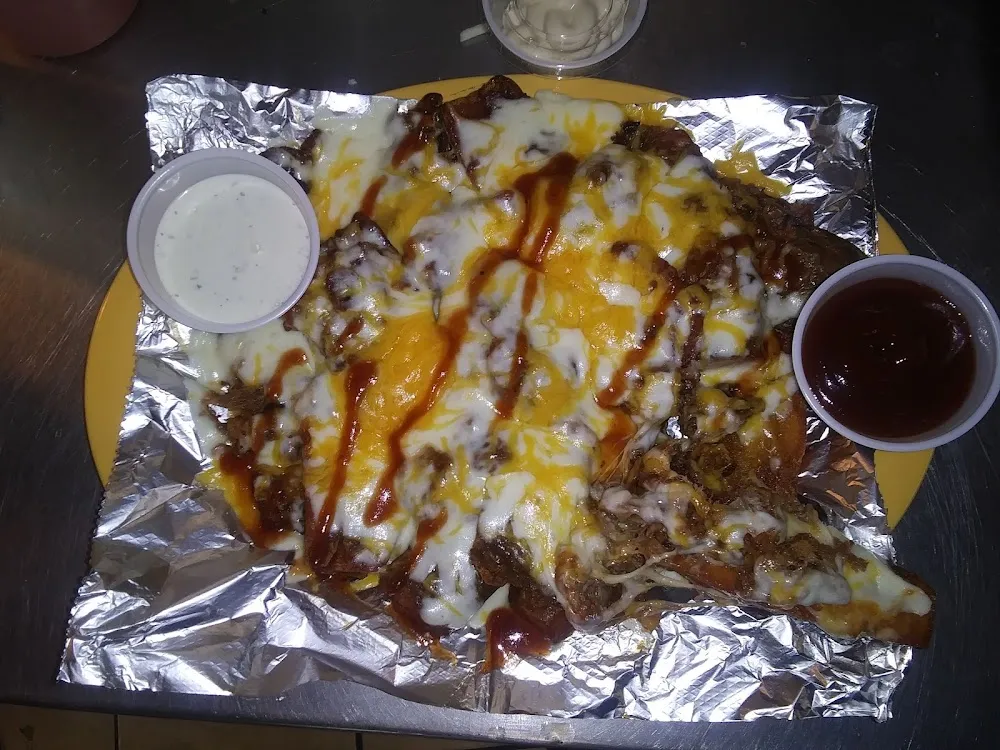 Potato Skins with Pulled Pork and Cheese